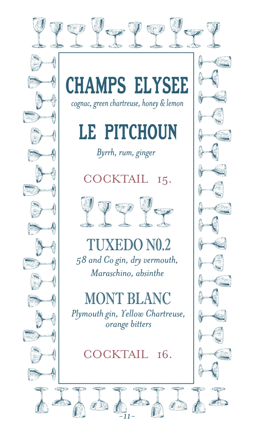 Menu Page 12