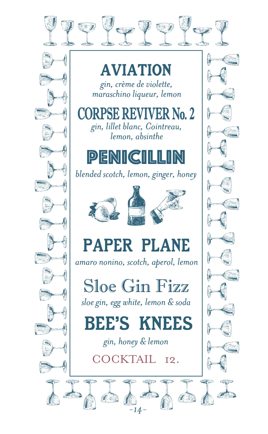 Menu Page 15
