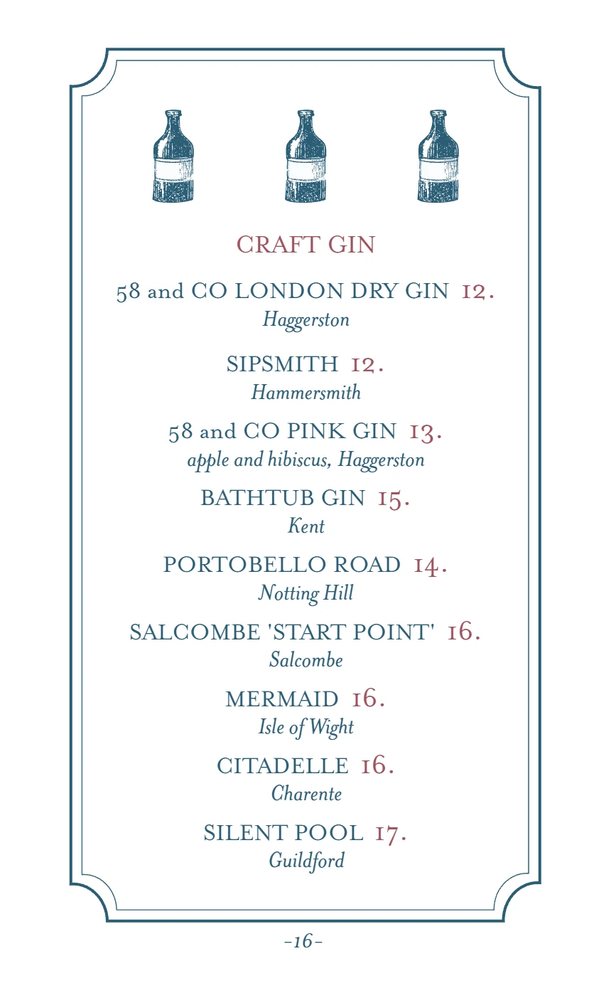 Menu Page 17