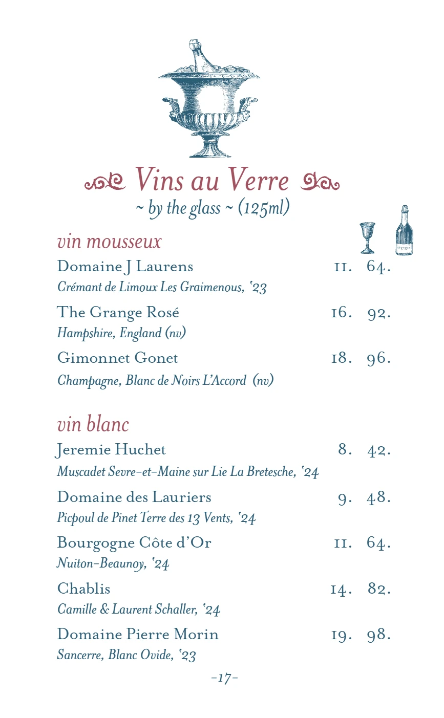 Menu Page 18