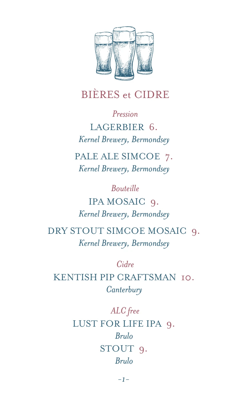 Menu Page 2