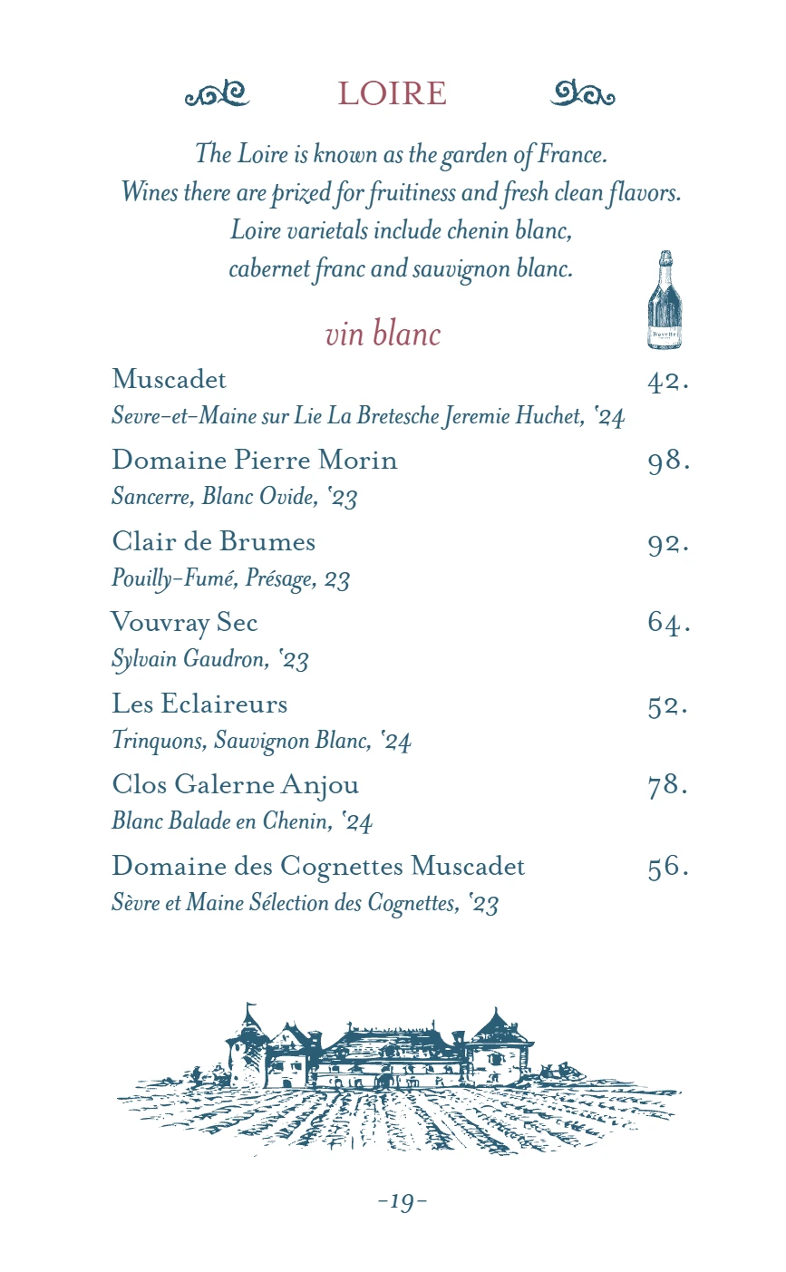 Menu Page 20