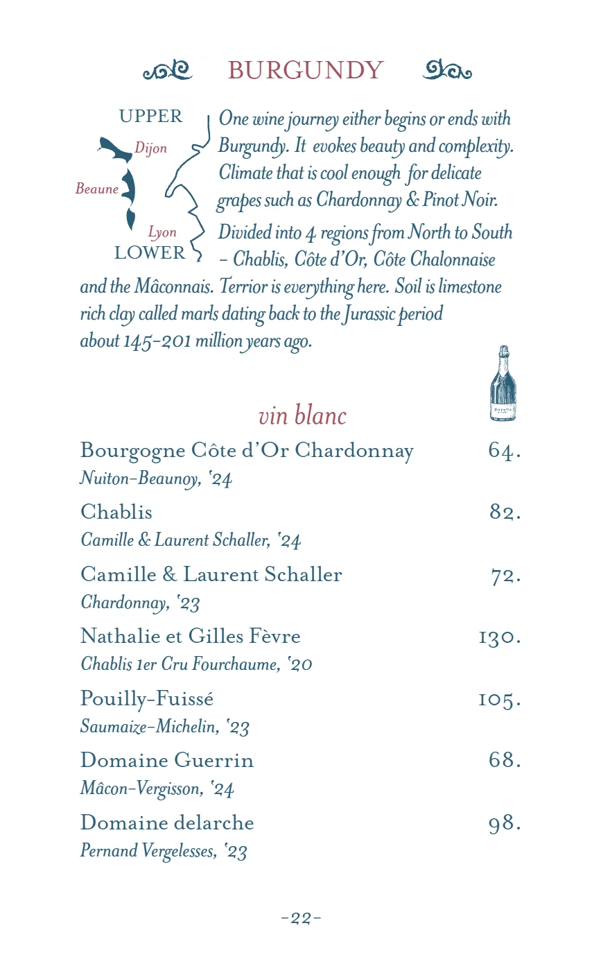 Menu Page 23