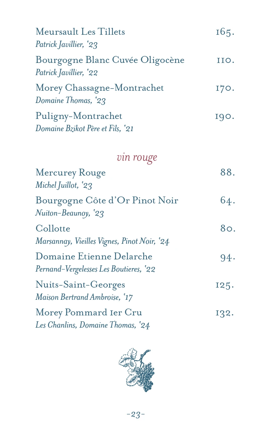 Menu Page 24