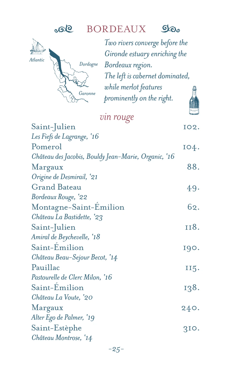 Menu Page 26