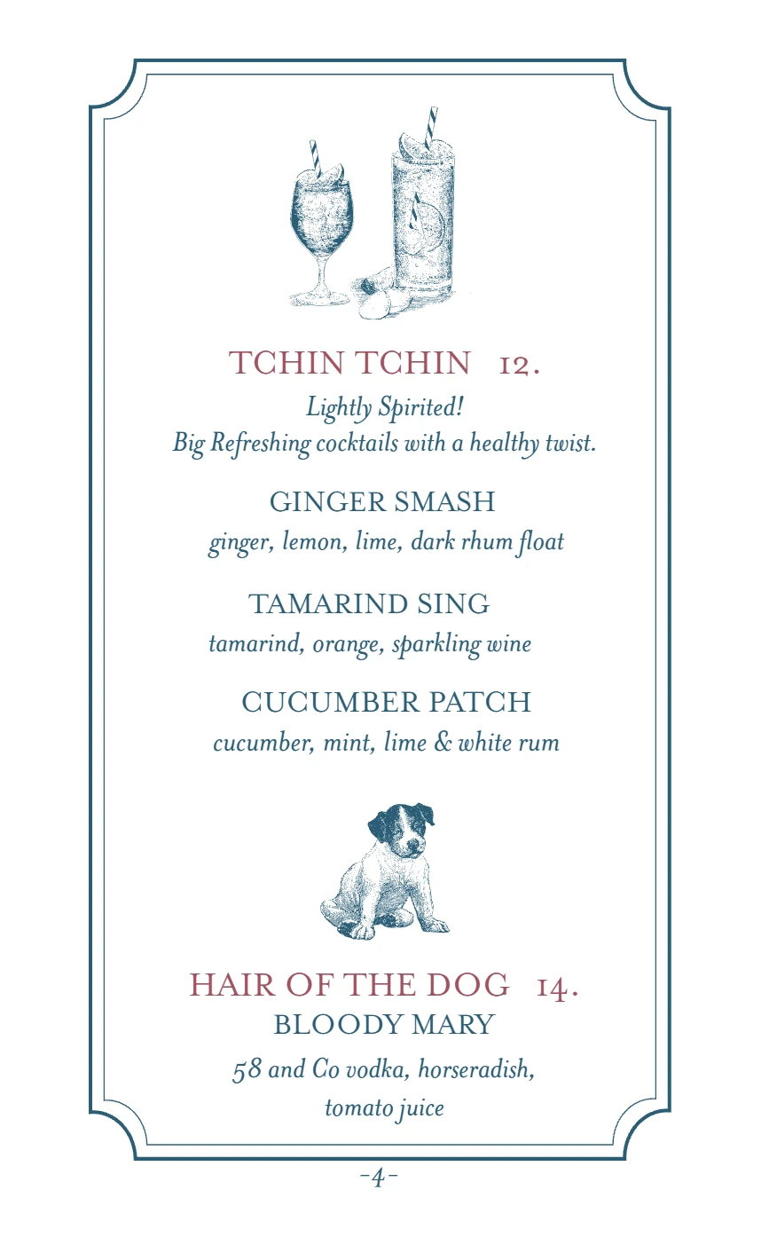 Menu Page 5
